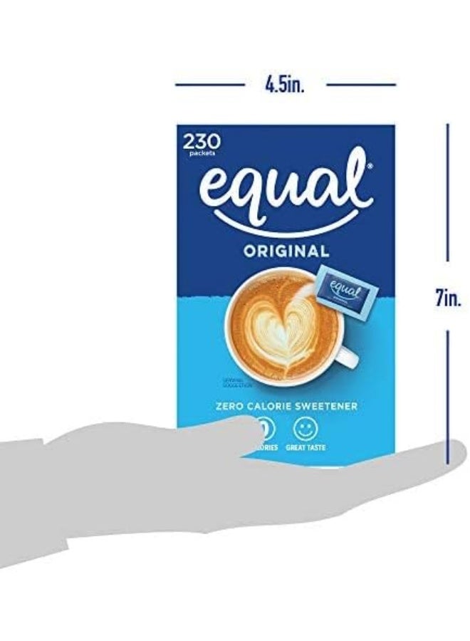 EQUAL Original 0 Calorie Sweetener Sachets, 230 Count, FFAD679 - Image 4